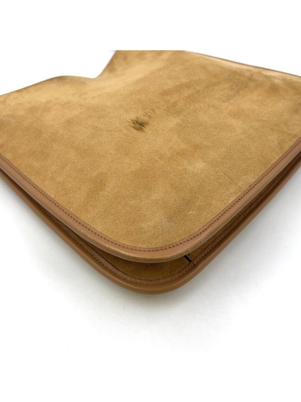 Gucci Leather Suede Brown Shoulder Bag Silver - Picture 10 of 15